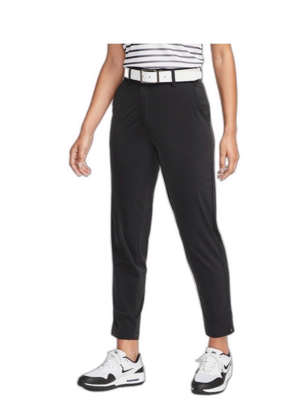 Nike Dri-Fit Golf Pants Womens Size Small S Black White Like New FD5607-010
